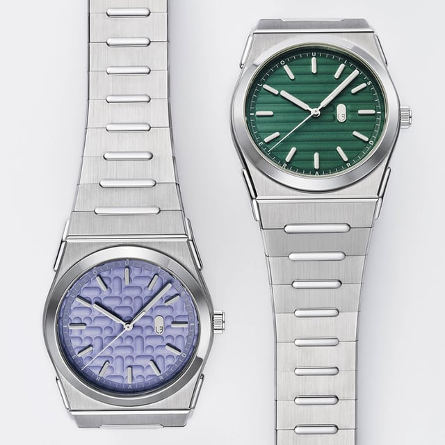 Louis Erard 2340 Mauve und 2340 Forest: two watches