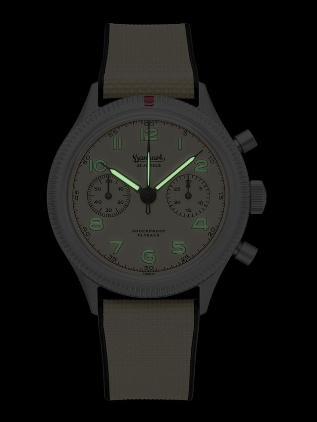 Hanhart 417 TI Desert Pilot Limited Edition, night