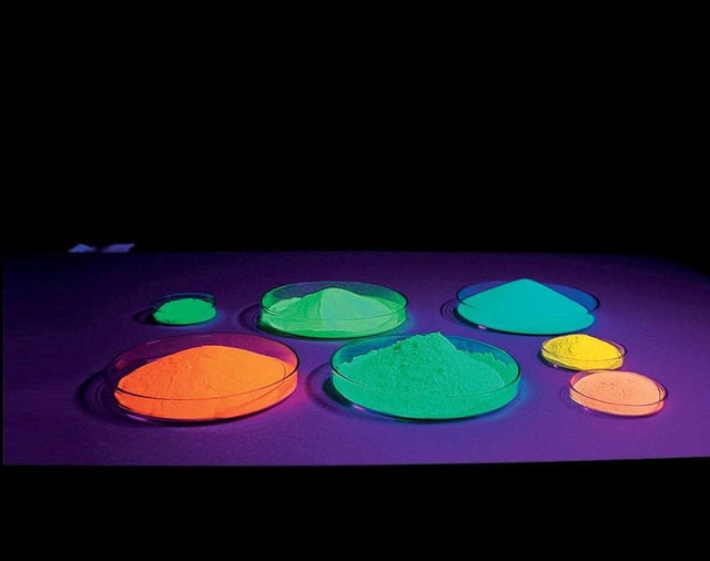 Pigments based on alkaline earth aluminates