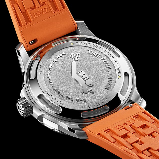 Christopher Ward x seconde/seconde/ C60 Pool Diver: case back