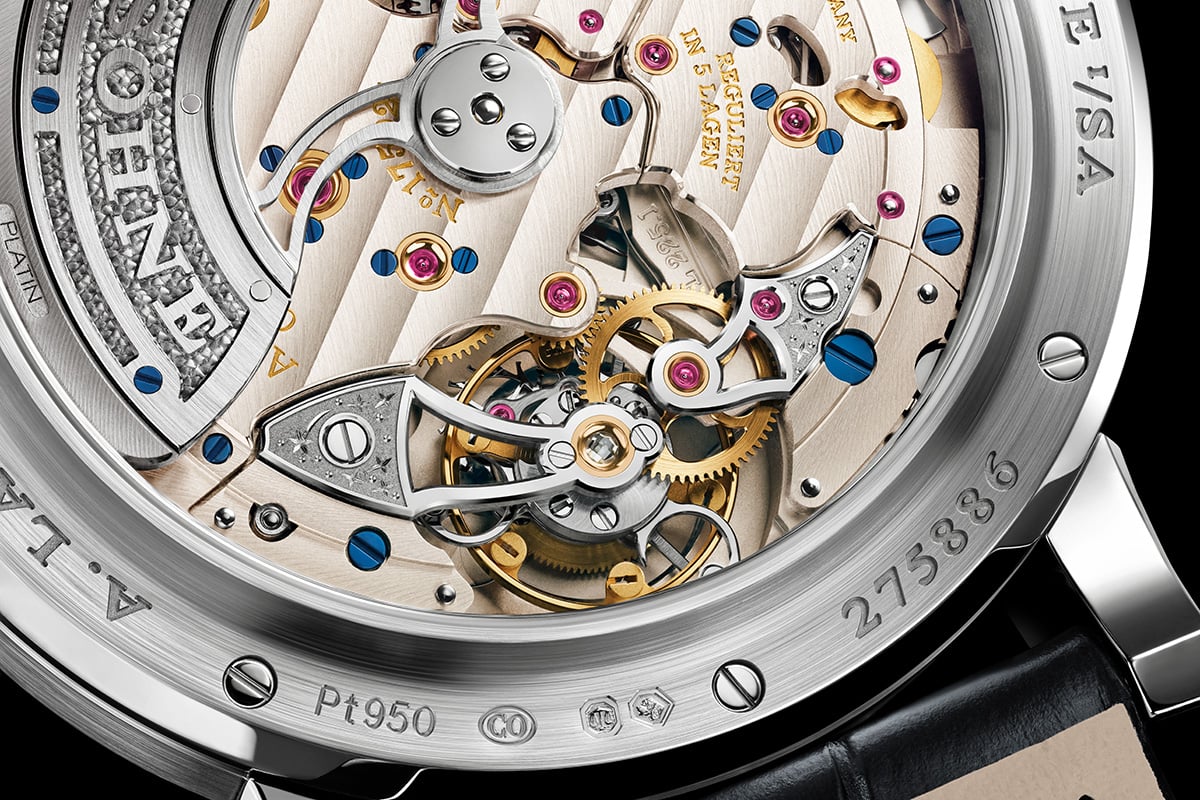 A. Lange & Söhne: Lange 1 Tourbillon Perpetual Calendar Lumen, Balance Cock