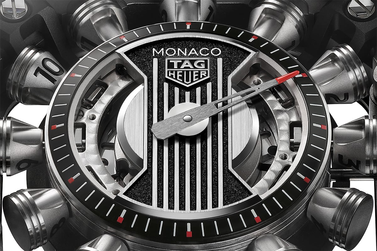 TAG Heuer Monaco Speed 12, ref. WBW2180.FT8133: dial
