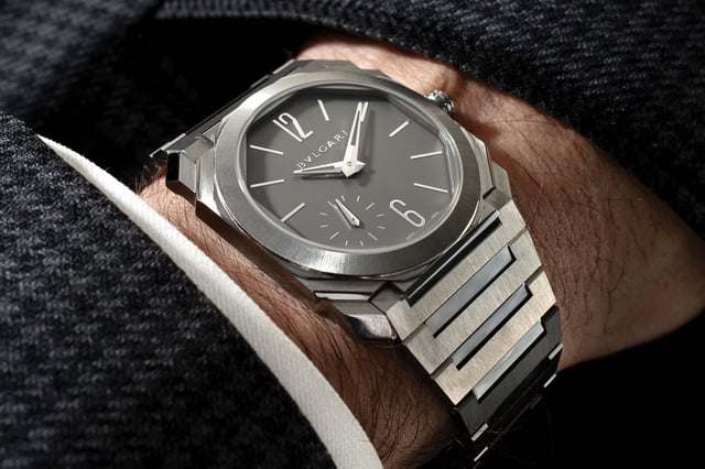 The Bvlgari Octo Finissimo 37 Wrist Shot