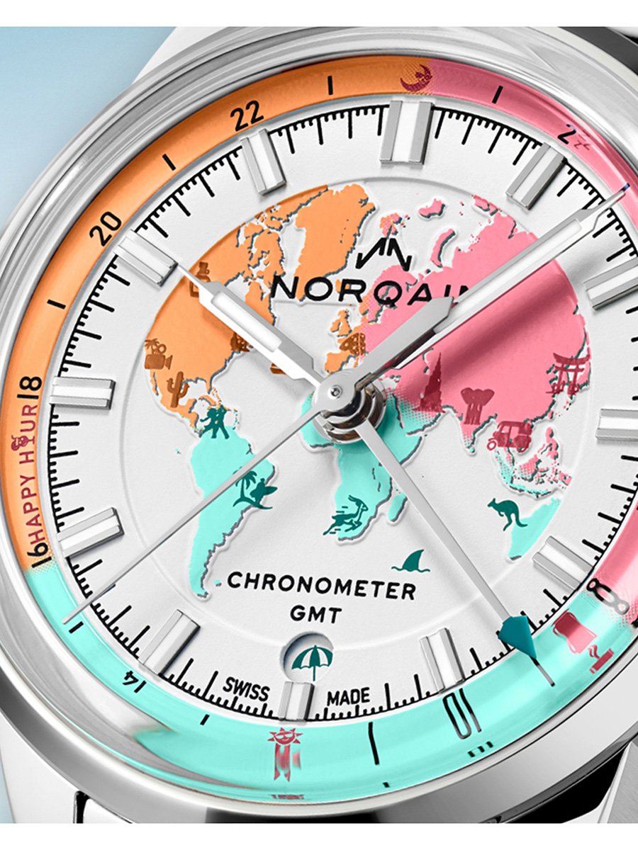 Norqain Freedom GMT Enjoy Life “Holiday” Limited Edition: dial