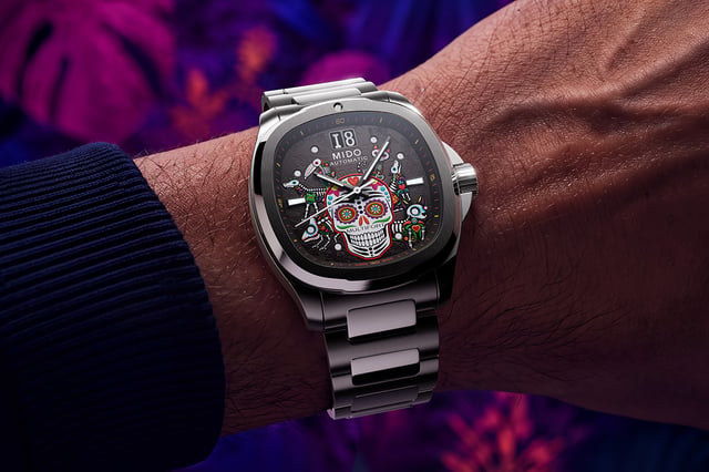 Mido Multifort TV Big Date Día de los Muertos Alebrijes Special Edition: wrist, titel