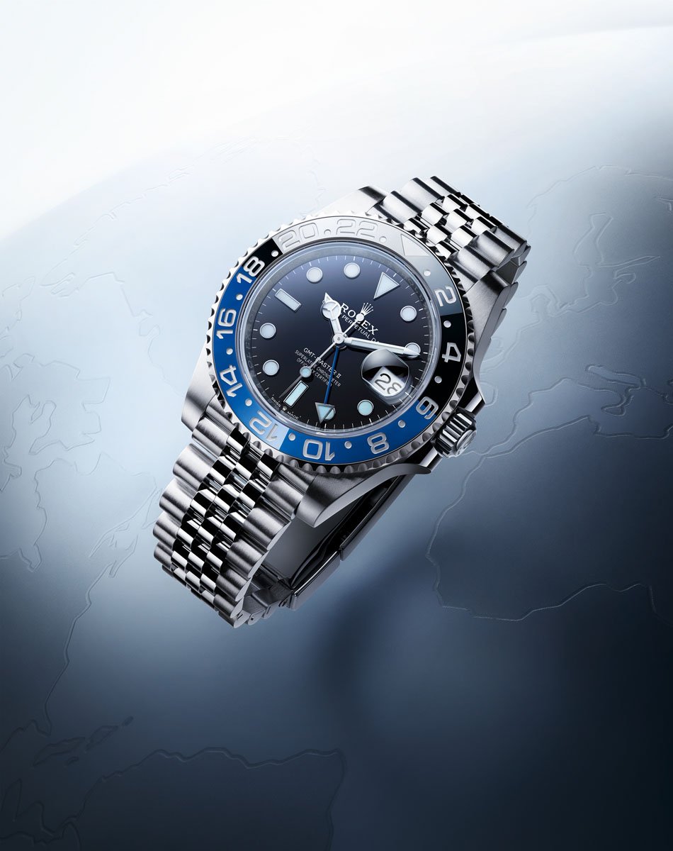 Rolex: GMT-Master II Ref. 126710BLNR with black-blue bezel