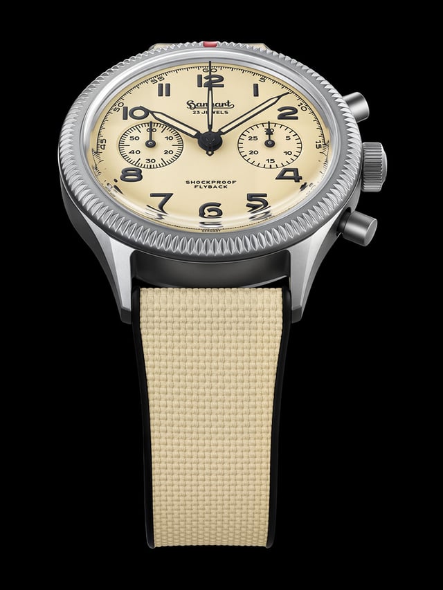 Hanhart 417 TI Desert Pilot Limited Edition, front