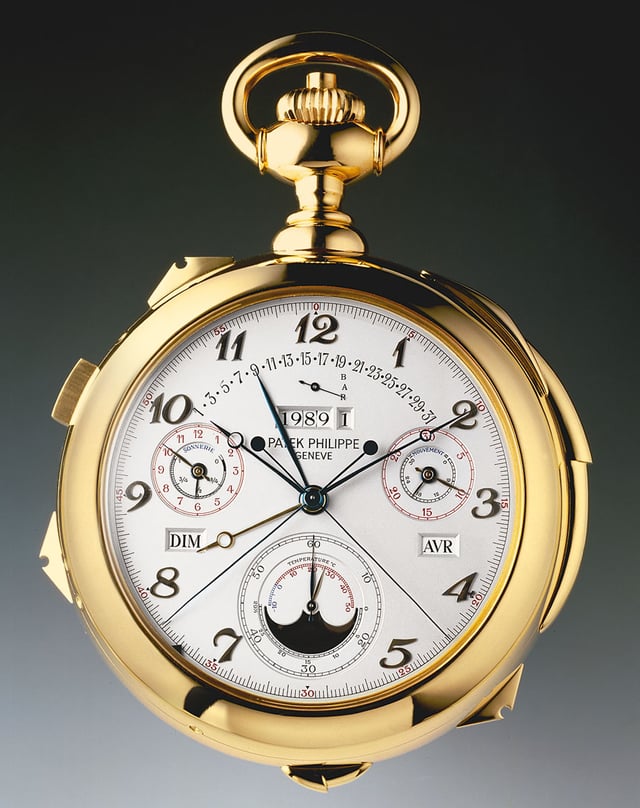Patek Philippe: Anniversary Pocket Watch Caliber 89, 1989