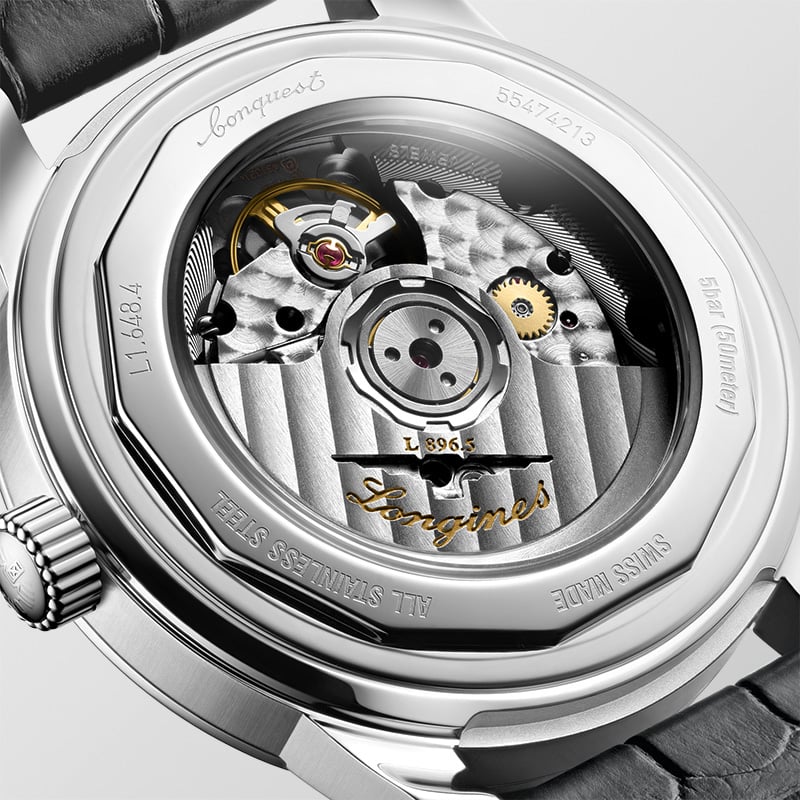 Longines Conquest Heritage Central Power Reserve: case back