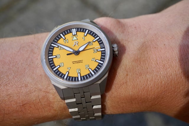 RZE Resolute Type A on the wrist
