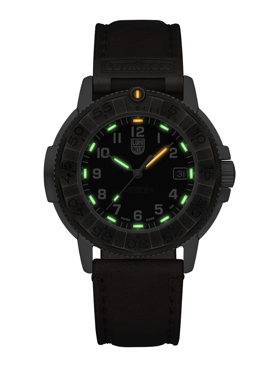 Luminox Adventure Watch 1300 Series: Front, illuminated