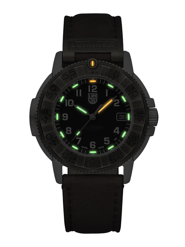 Luminox Adventure Watch 1300 Series: Front, illuminated