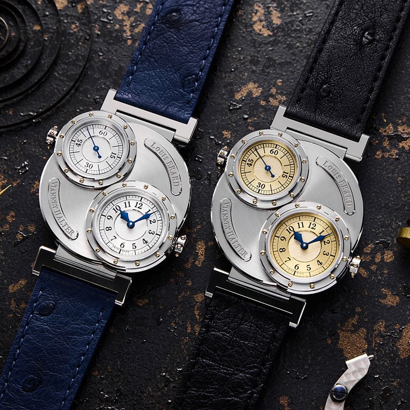 Louis Erard x Vianney Halter Futur Antérieur Gold and Silver: front