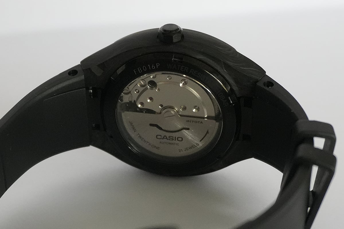 Casio Edifice EFK-200XPB-1A, case back view