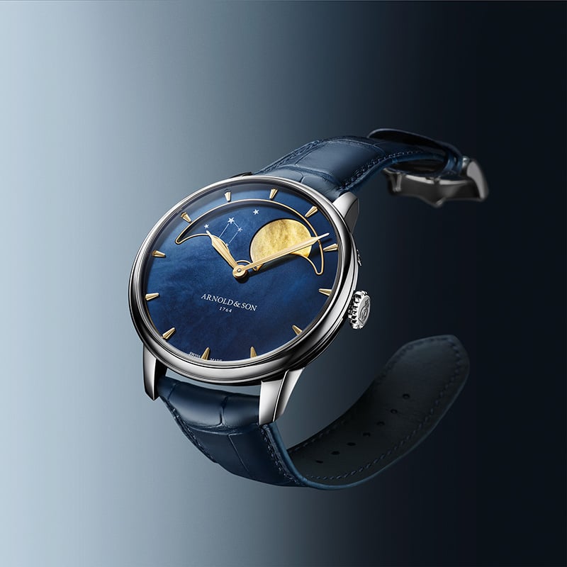 Arnold & Son Perpetual Moon 41.5 Steel Colours of the Moon, ref. 1GLBS.M03A.C263S