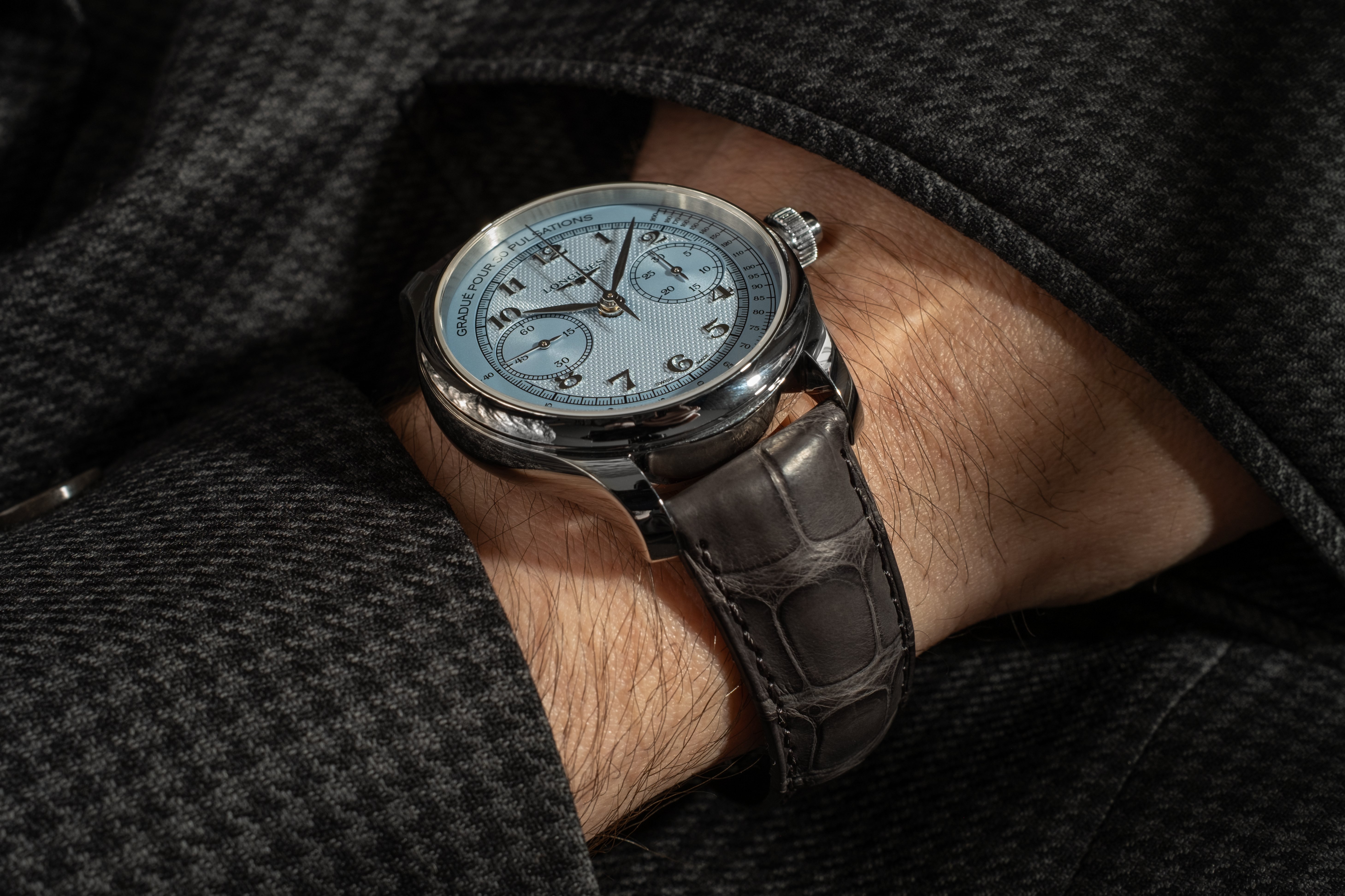 Longines Master Collection Monopusher Chrono L2.960.4.93.2: dial