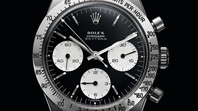 Rolex Daytona, vintage chronograph in stainless steel