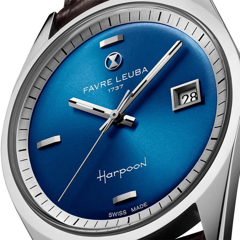 Favre Leuba Harpoon Revival Blue: dial