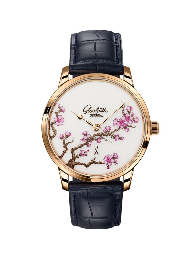 Glashuette Original Senator Meissen „Cherry Blossom“: front