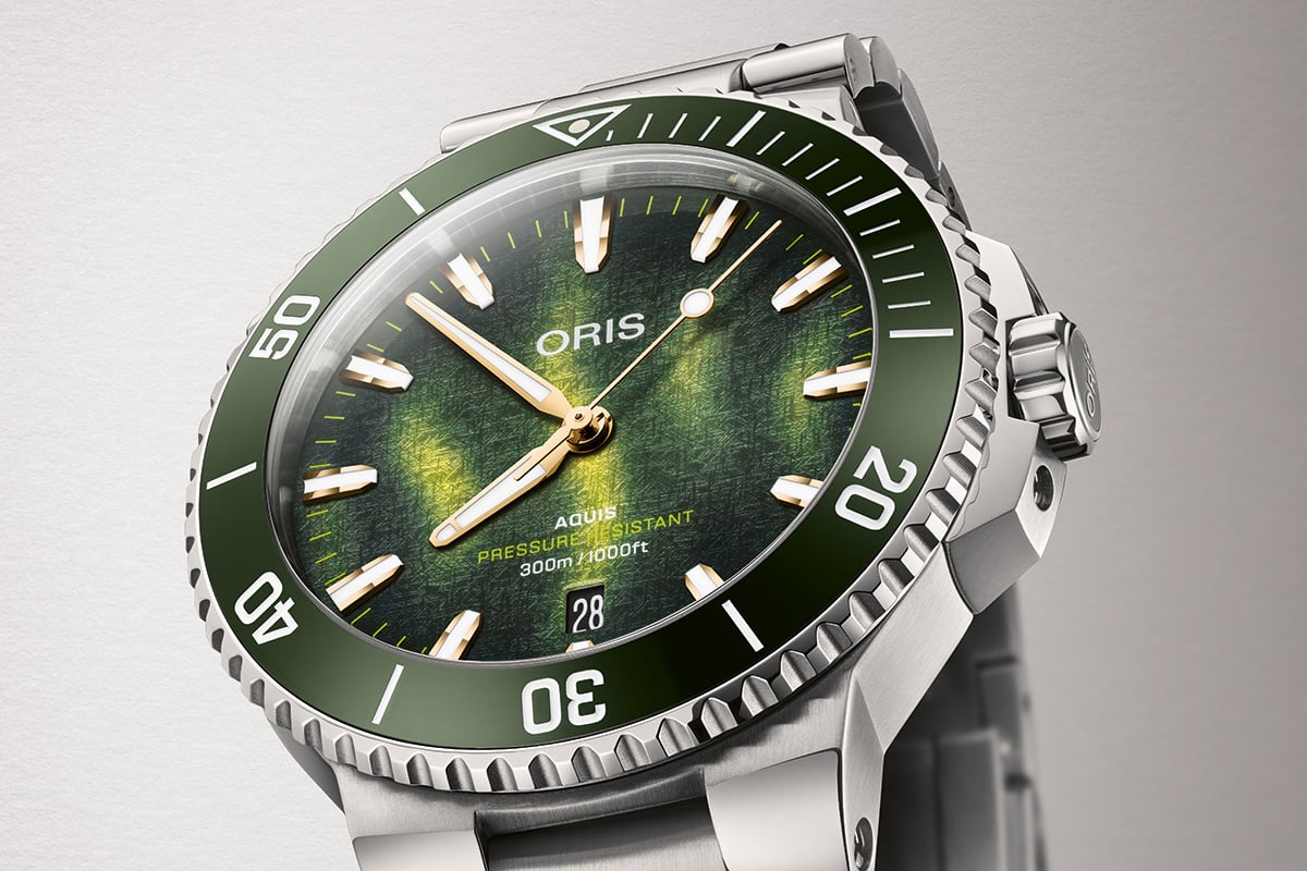 Oris Kelp Forest Limited Edition: dial
