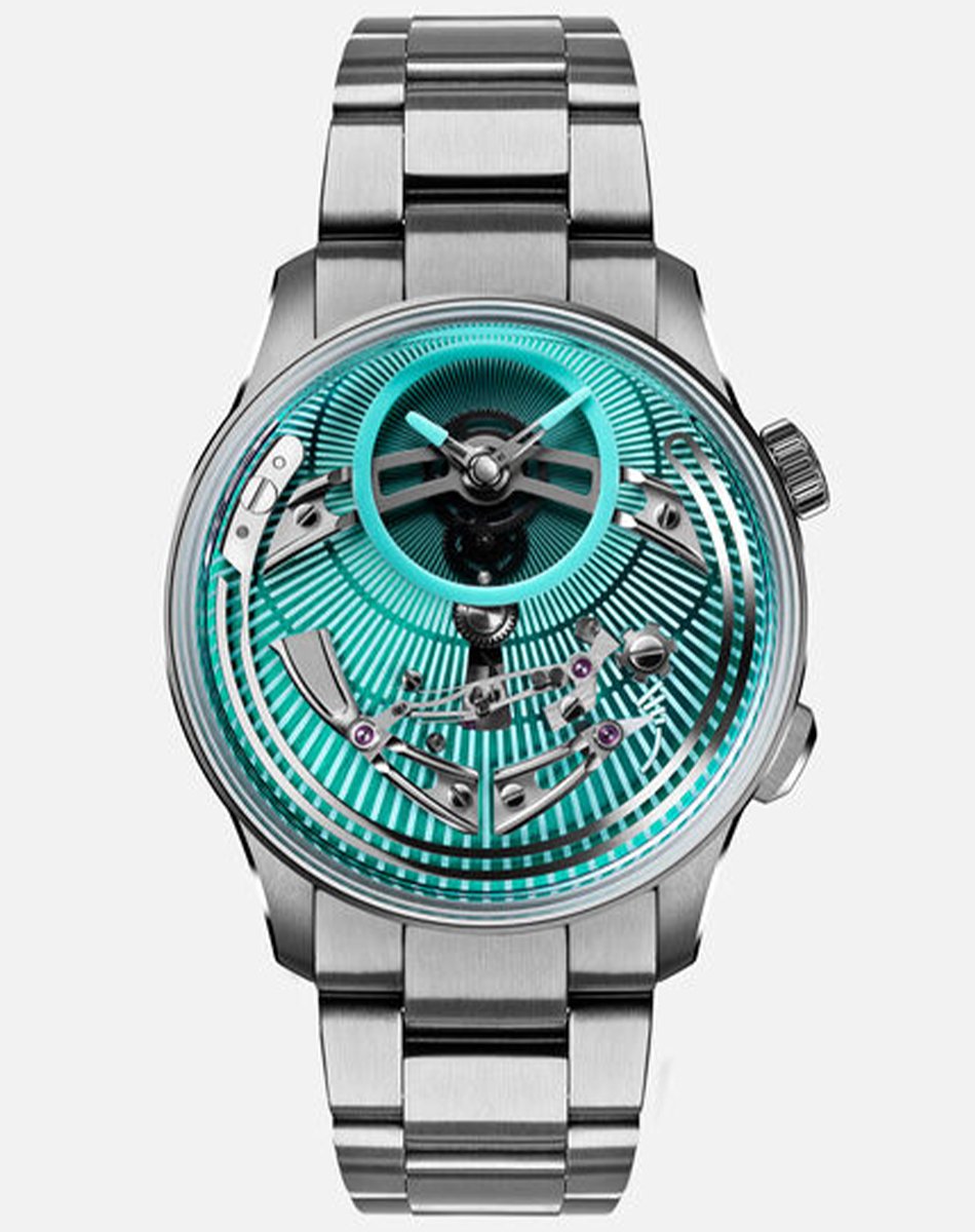 Christopher Ward - C1 Bel Canto Lumière, extravagant automatic watch with visible mechanics