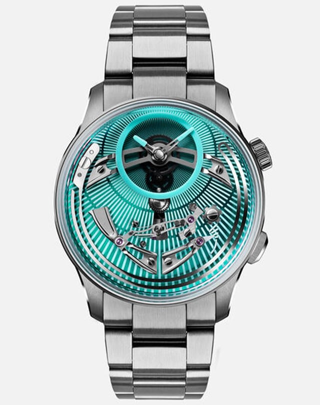 Christopher Ward - C1 Bel Canto Lumière, extravagant automatic watch with visible mechanics