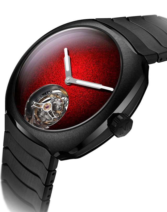 H. Moser & Cie: Streamliner Tourbillon Concept Ceramic, Dial