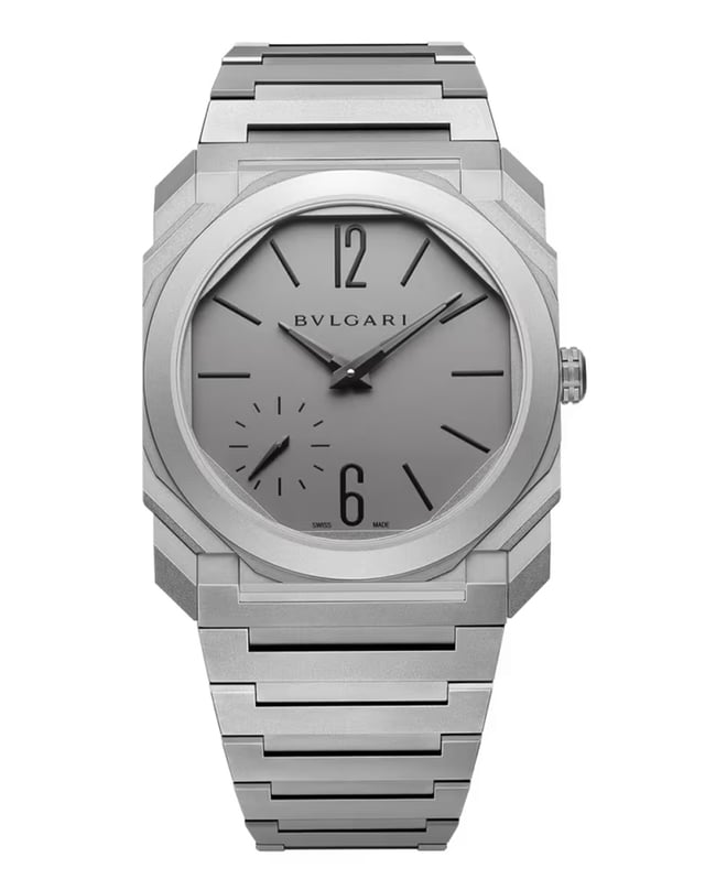 Bvlgari – Octo Finissimo 37, ultra-thin watch with micro-rotor and integrated strap