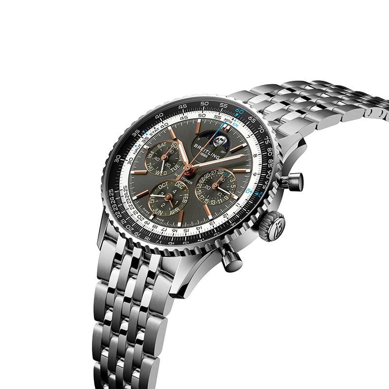 Breitling: Navitimer B19 Chronograph 43 Perpetual Calendar, PB1921251B1A1, Dial