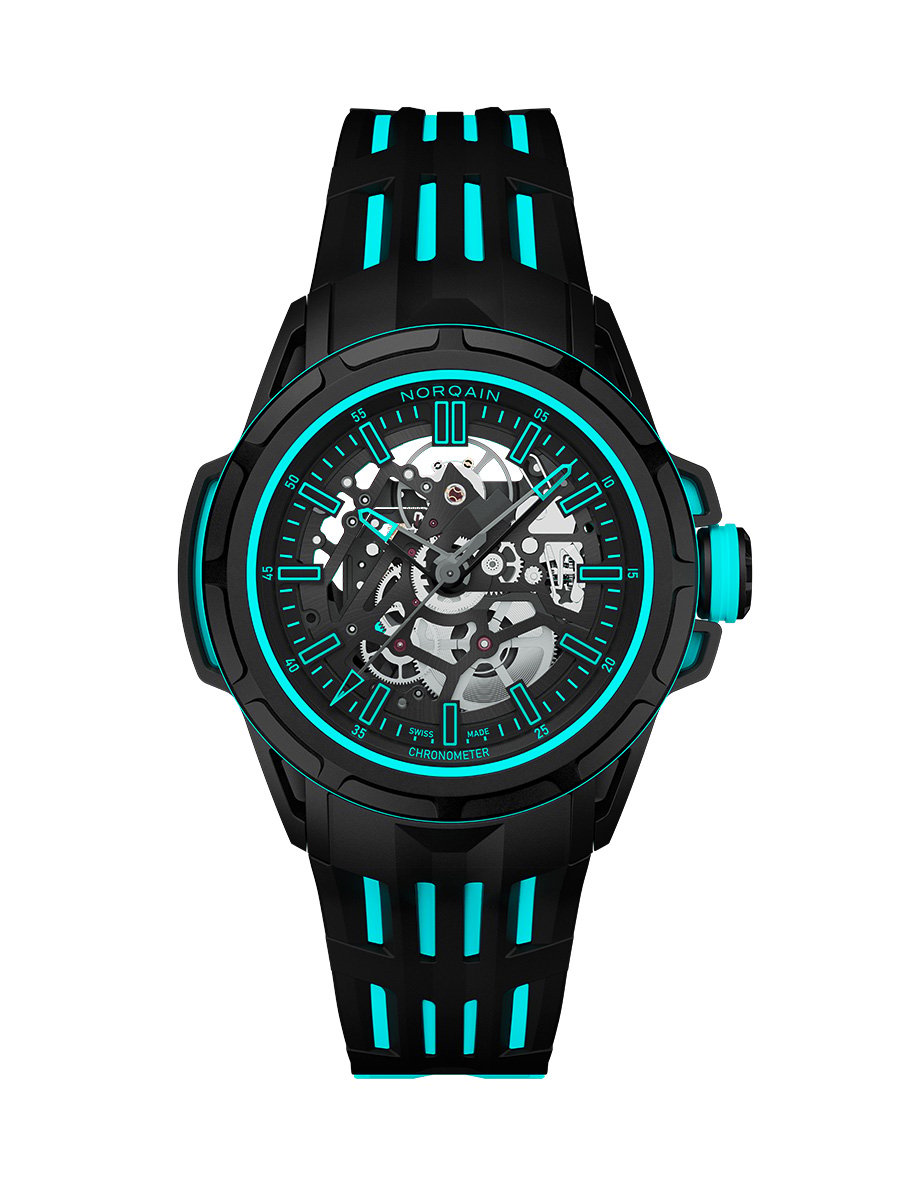 Norqain Wild ONE Skeleton X-Lite Turquoise: front