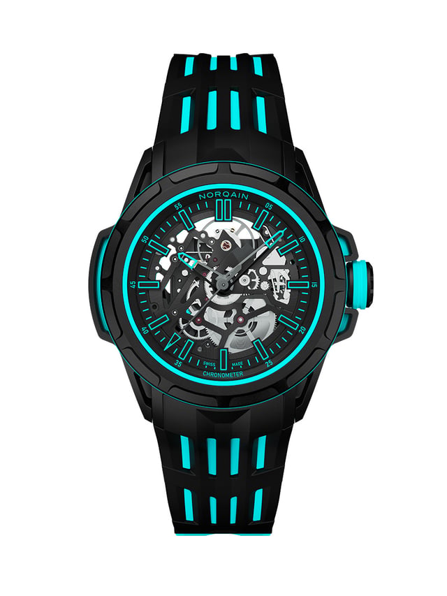 Norqain Wild ONE Skeleton X-Lite Turquoise: front