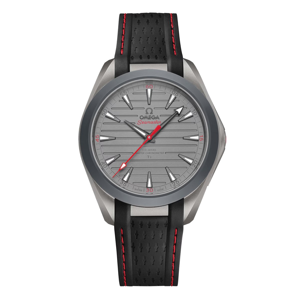 Omega Seamaster Aqua Terra 150M 41 mm, titanium on rubber strap