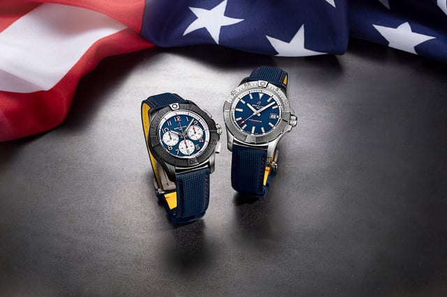 Breitling Avenger B01 Chronograph 42 Night Mission America250 SB01464A1C1X1 and Breitling Avenger Automatic 42 America250 A173281B1C1X1: Front