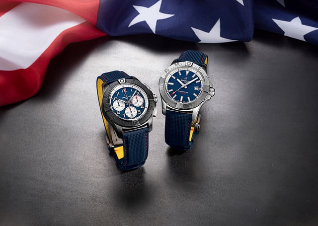 Breitling Avenger B01 Chronograph 42 Night Mission America250 SB01464A1C1X1 and Breitling Avenger Automatic 42 America250 A173281B1C1X1: Front