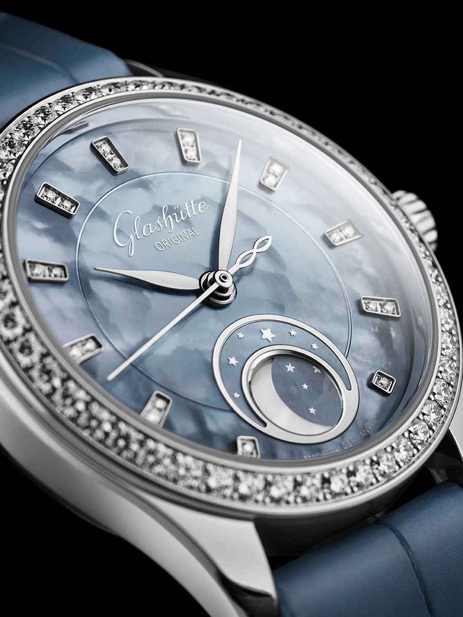 Glashütte Original Lady Serenade, ref. 1-35-14-04-12-04, dial