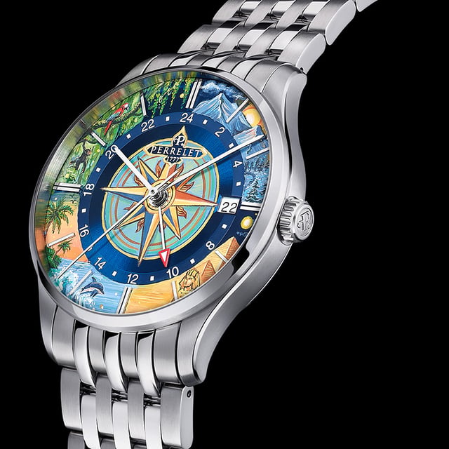 Perrelet x IFL Watches Weekend GMT Atlas: side