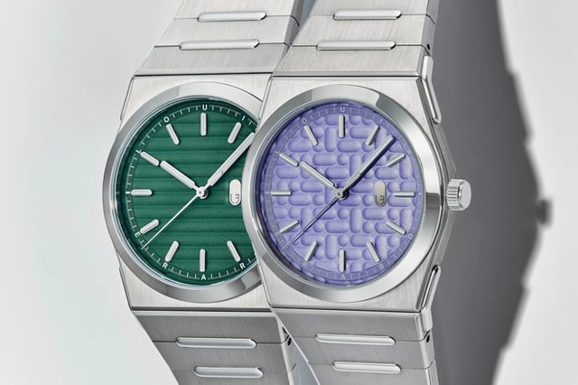 Louis Erard 2340 Mauve und 2340 Forest: two watches, title