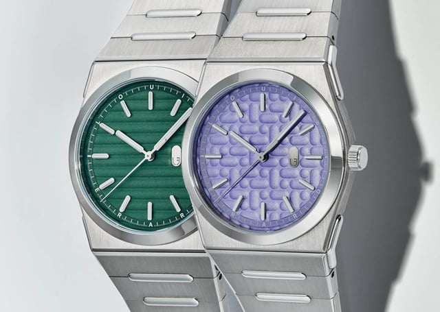 Louis Erard 2340 Mauve und 2340 Forest: two watches, title