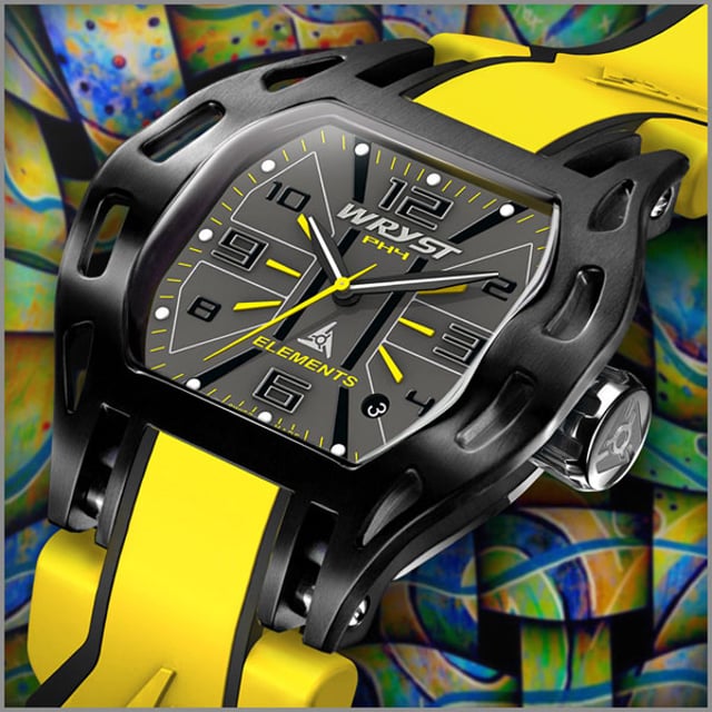 Wryst Elements watch - yellow