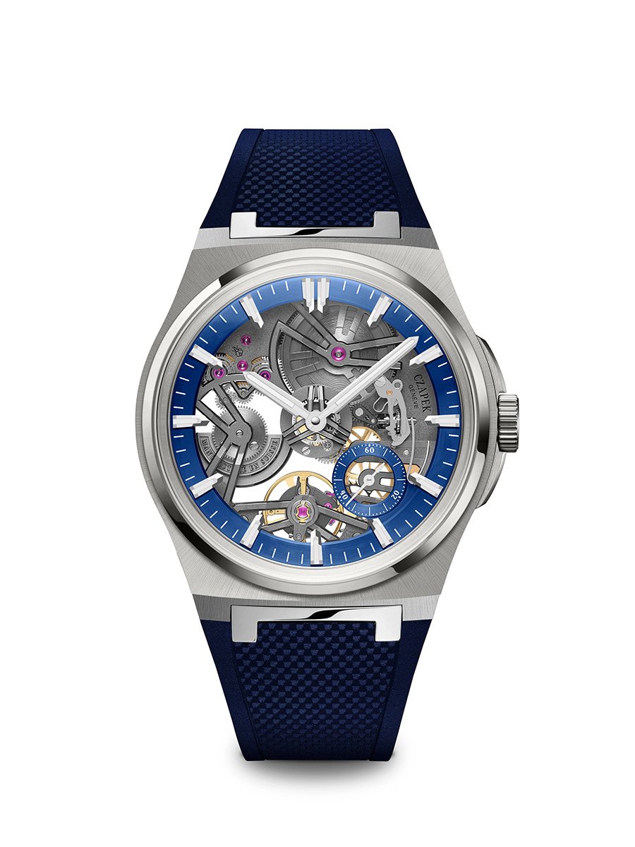 Czapek: Révélation Titanium Cosmic Blue, Front