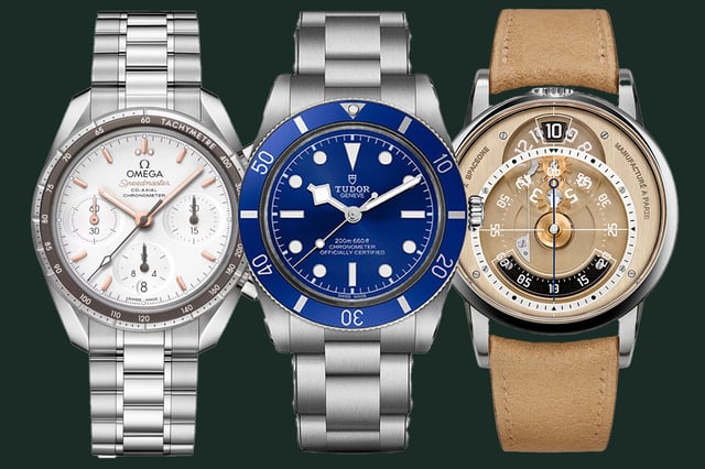 Omega, Tudor, Baltic, chronograph, diver's watch and extraordinary watch creation