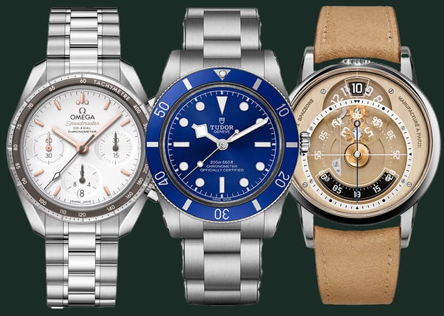Omega, Tudor, Baltic, chronograph, diver's watch and extraordinary watch creation