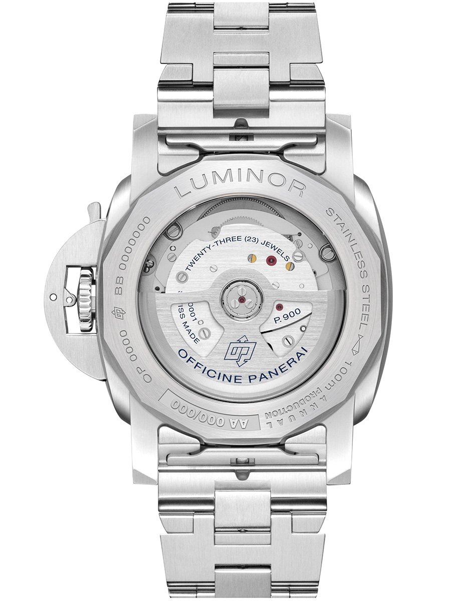 Panerai Luminor Luna Rosso GMT: case back