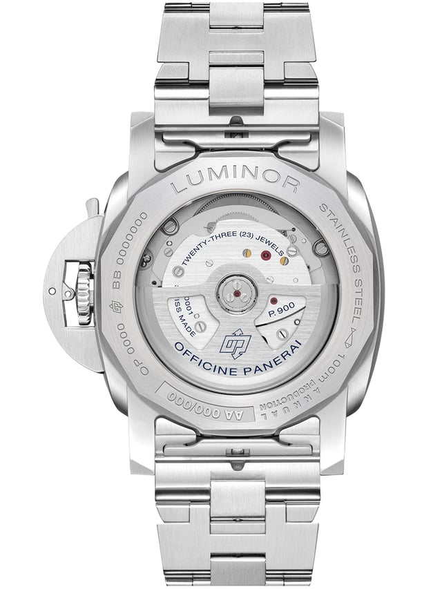 Panerai Luminor Luna Rosso GMT: case back