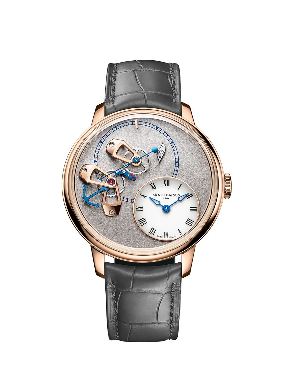 Arnold & Son DSTB Stop-Second Red Gold Cliff Grey: Front