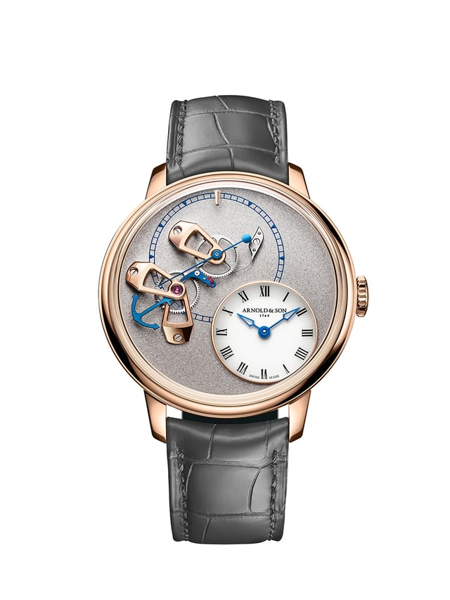 Arnold & Son DSTB Stop-Second Red Gold Cliff Grey: Front
