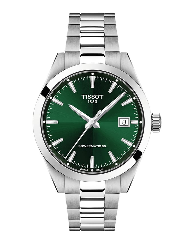 Tissot Gentleman 38mm, ref. T165_807_11_091_00, green, front