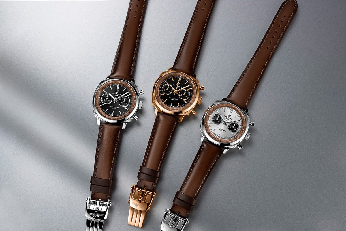 Breitling Top Time B01 Chronograph 41 Tribute to Aston Martin DB5, ref. AB0178121G1X1, PB0178121B1X1, RB0178131B1X1: Front