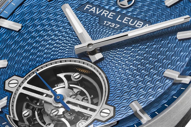 Favre Leuba Chief Tourbillon Guilloché: dial