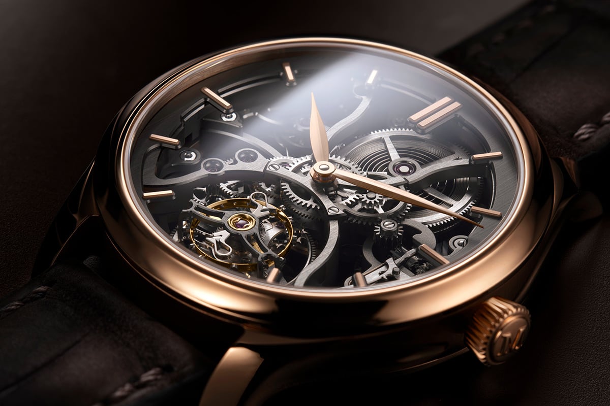 H. Moser & Cie.: Endeavour Tourbillon Skeleton, ref. 1814-0400, dial